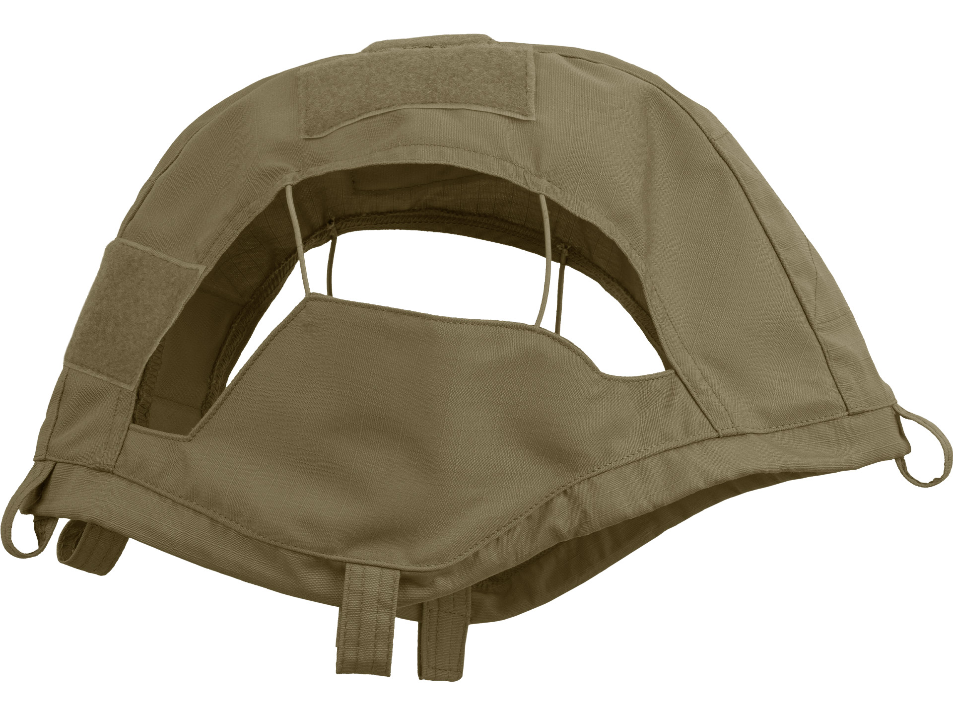 Helmet cover for regular cut model with fixed Picatinny rails